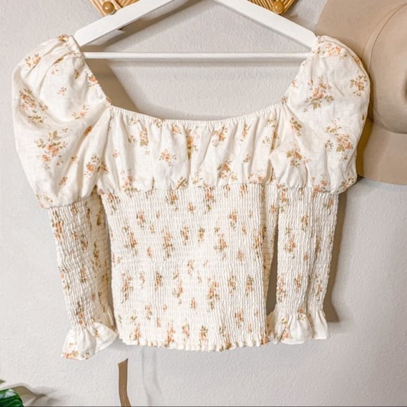 Reformation Haven Top in Mildred 100% Linen NWT - Picture 5 of 7